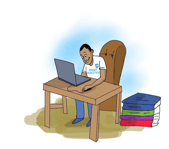 A man studying online with Smartbukites Tutorial Video