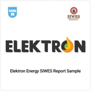 Elektron Energy Report SIWES Sample